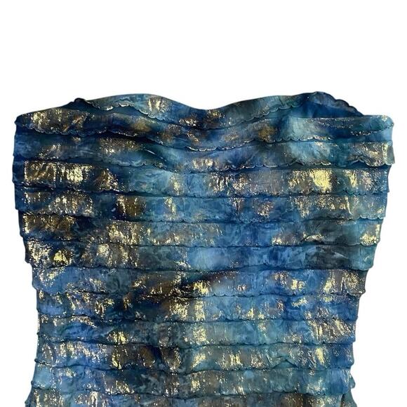Y2K Ruby Rox Dusted Blue Marble Bodycon Dress - M - Picture 2 of 4